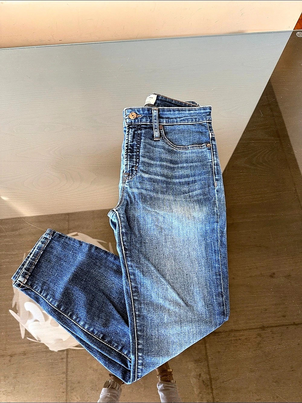 J.Crew Curvy Toothpick Jean Jeans Blue Waist 27P